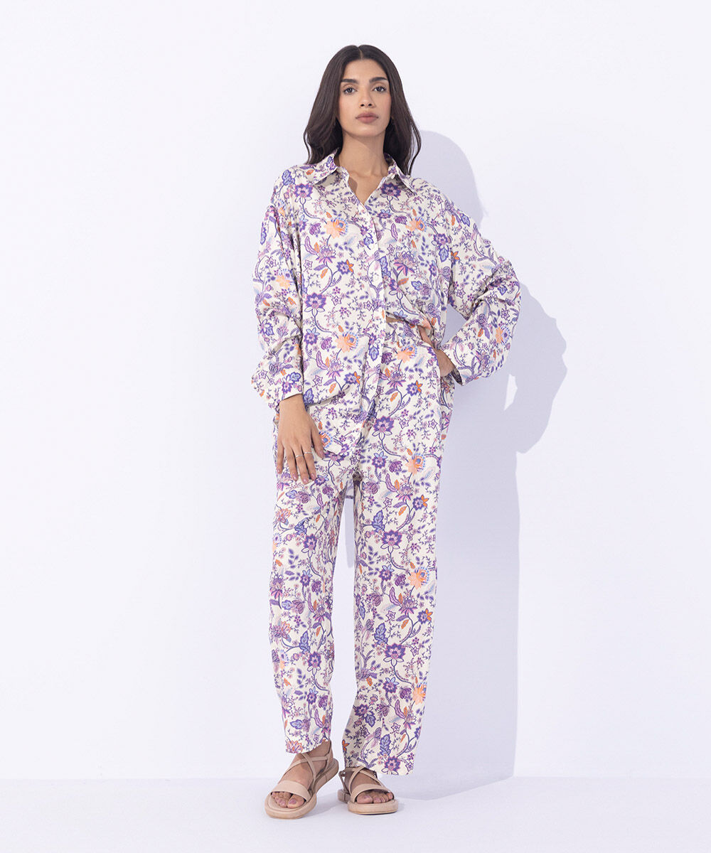 Women's Western Wear Multi Floral Printed Trousers