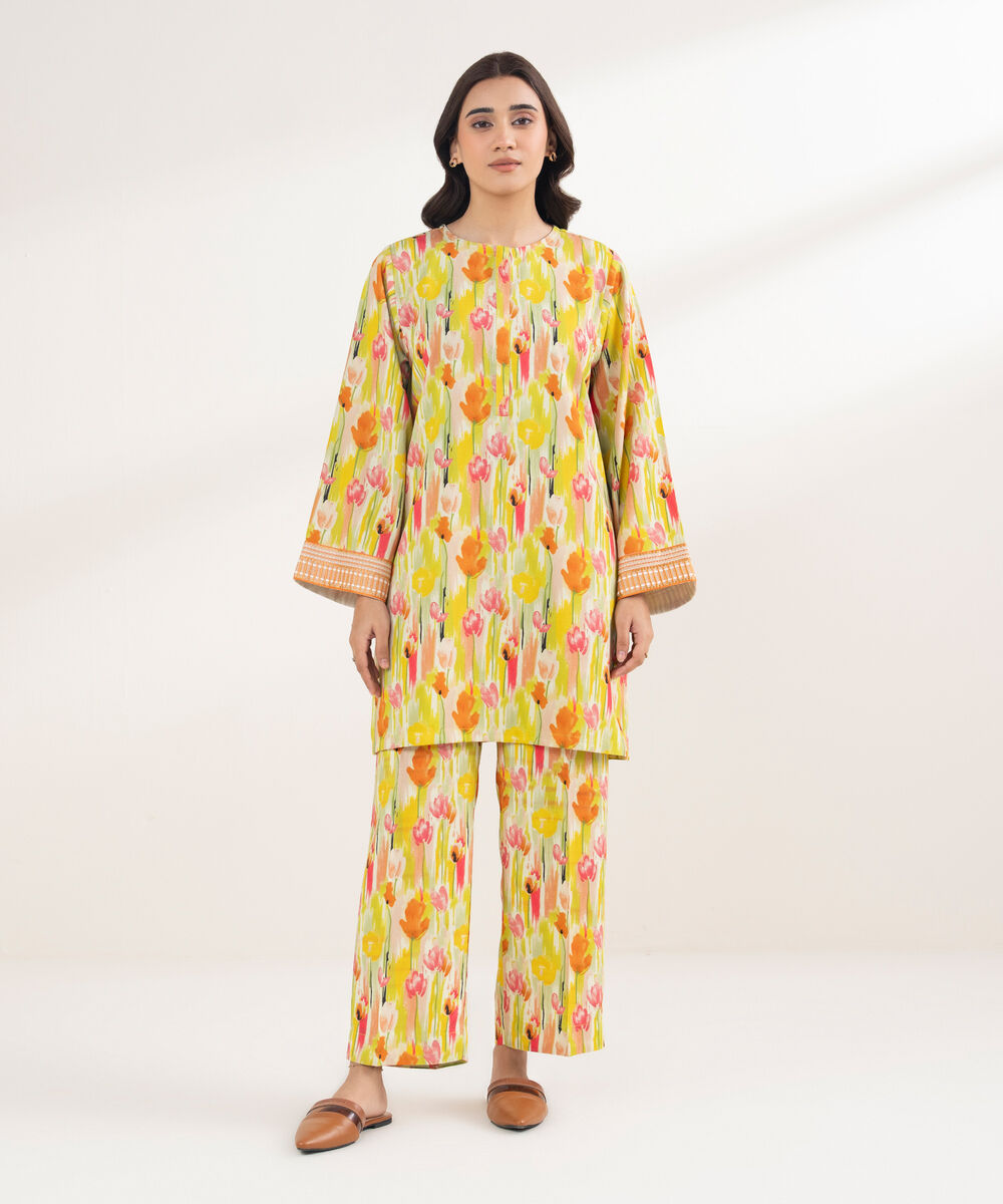 Women's RTW Textured Viscose Embroidered Multi Shirt