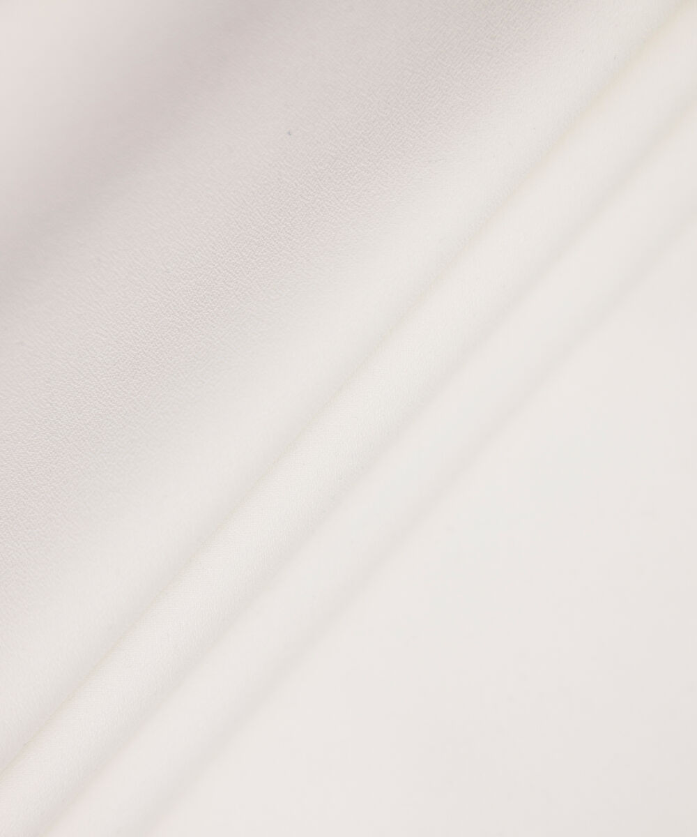 Men's Unstitched off white premium cotton crepe Suit