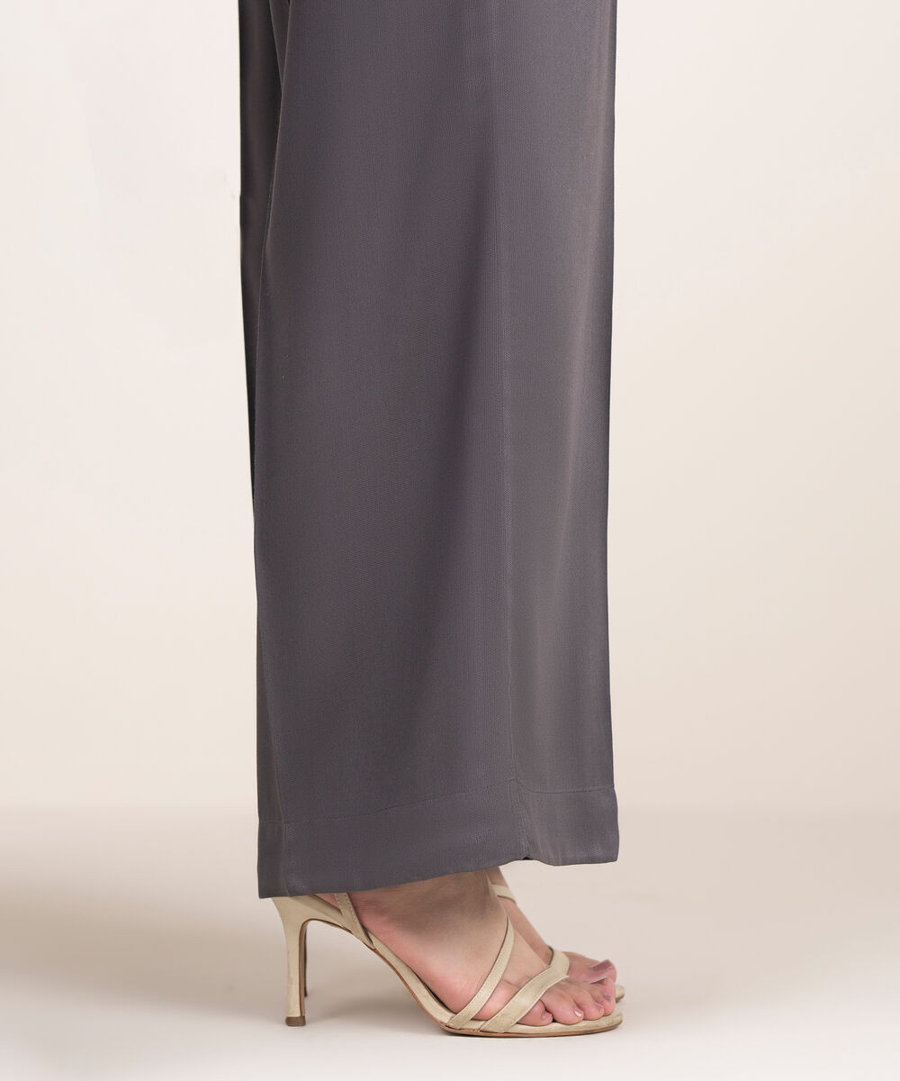 Women's RTW Bedford Solid Grey Culottes