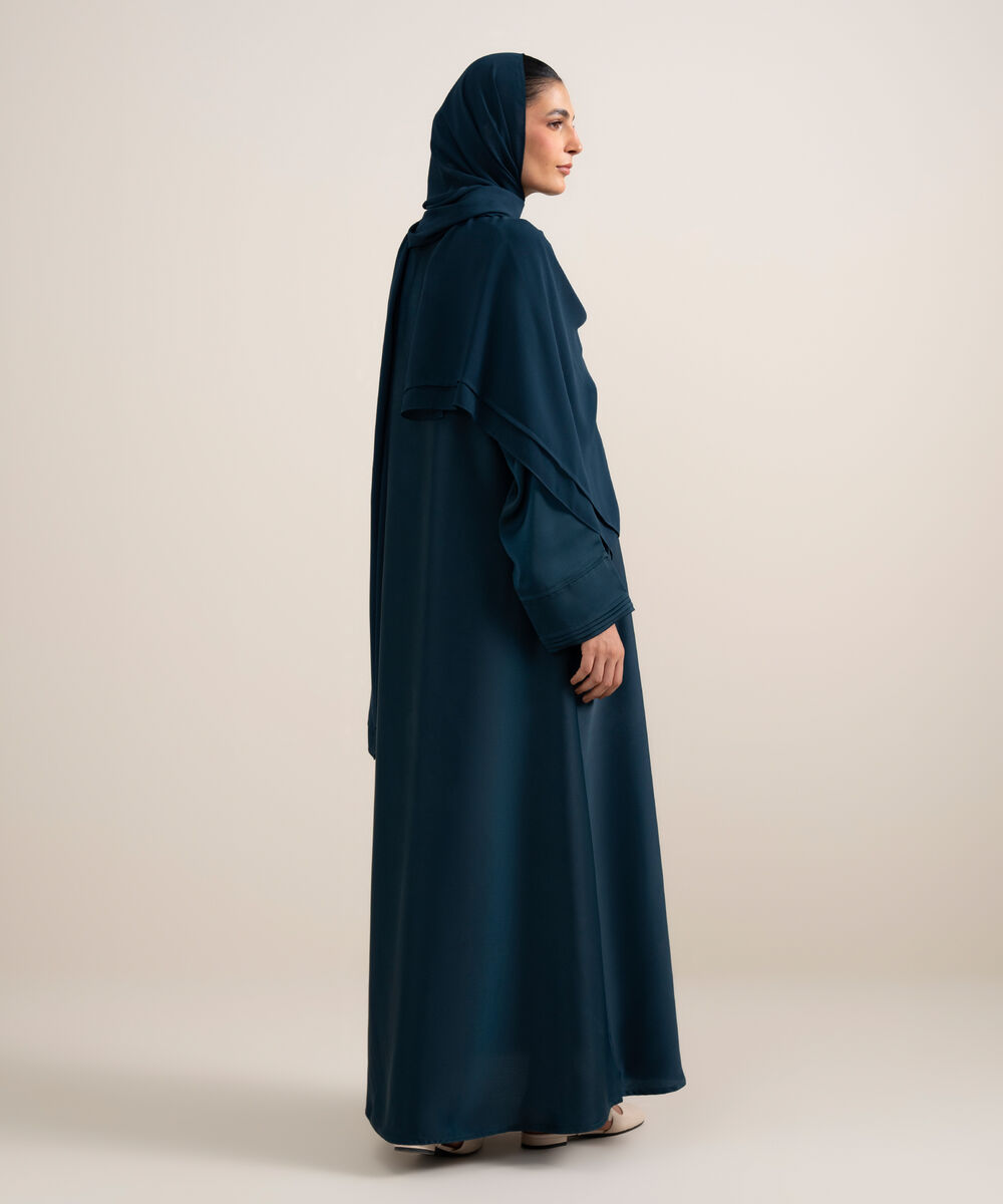 Women's Royal Blue Abaya Set