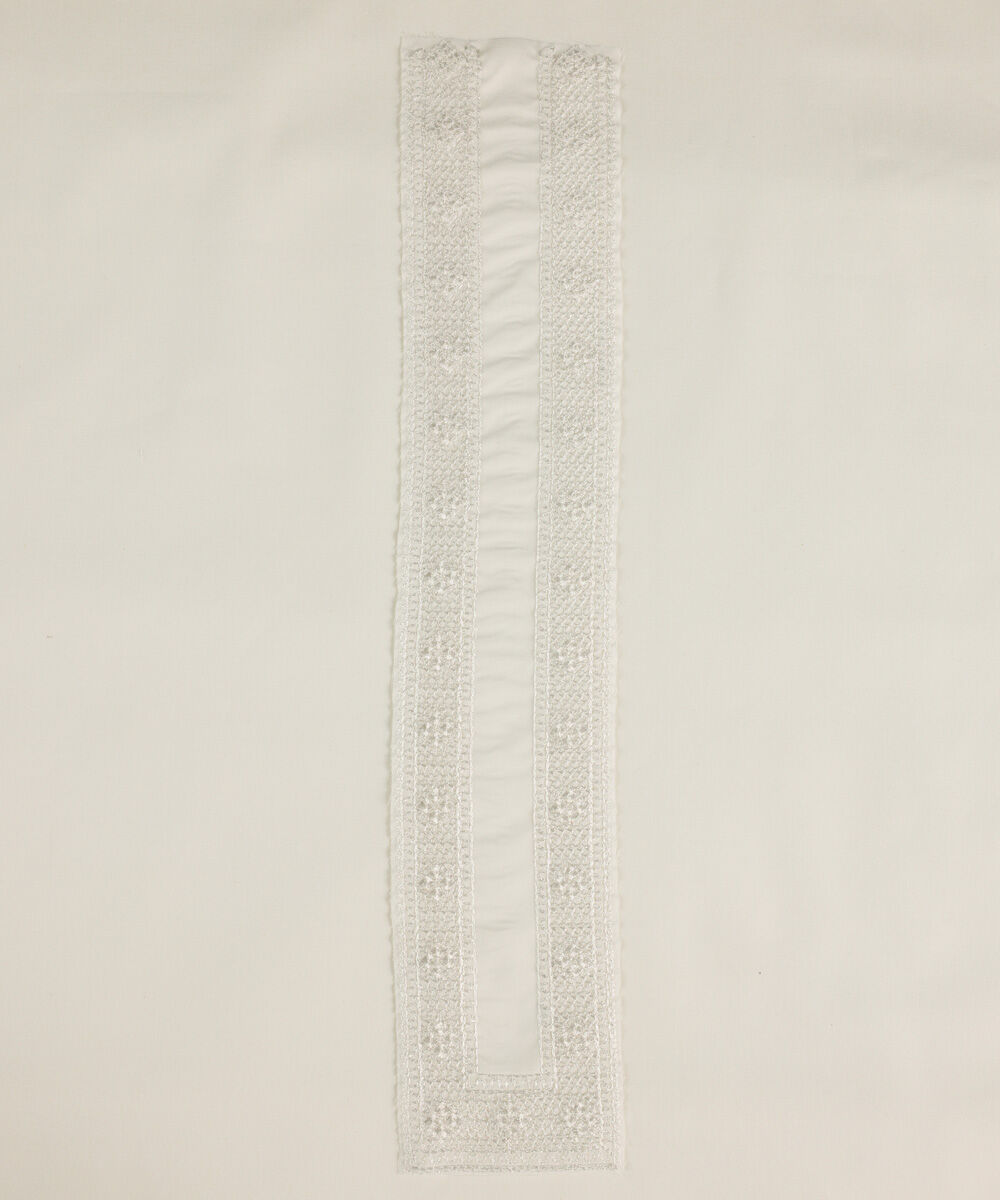 Men's Unstitched Luxury Cotton White Full Suit Fabric