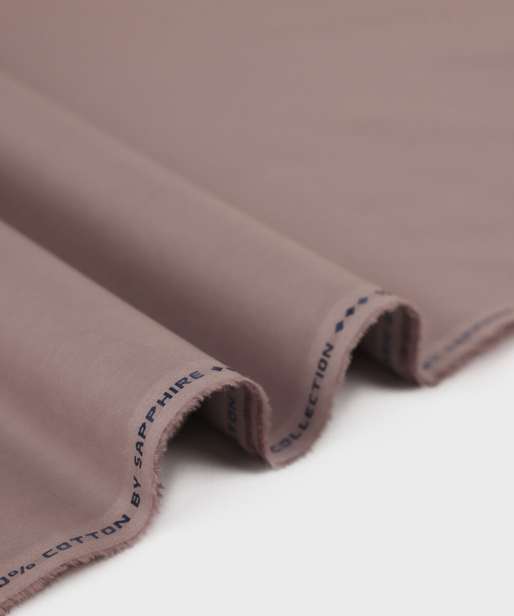 Men's Unstitched Premium Cotton Pink Full Suit Fabric
