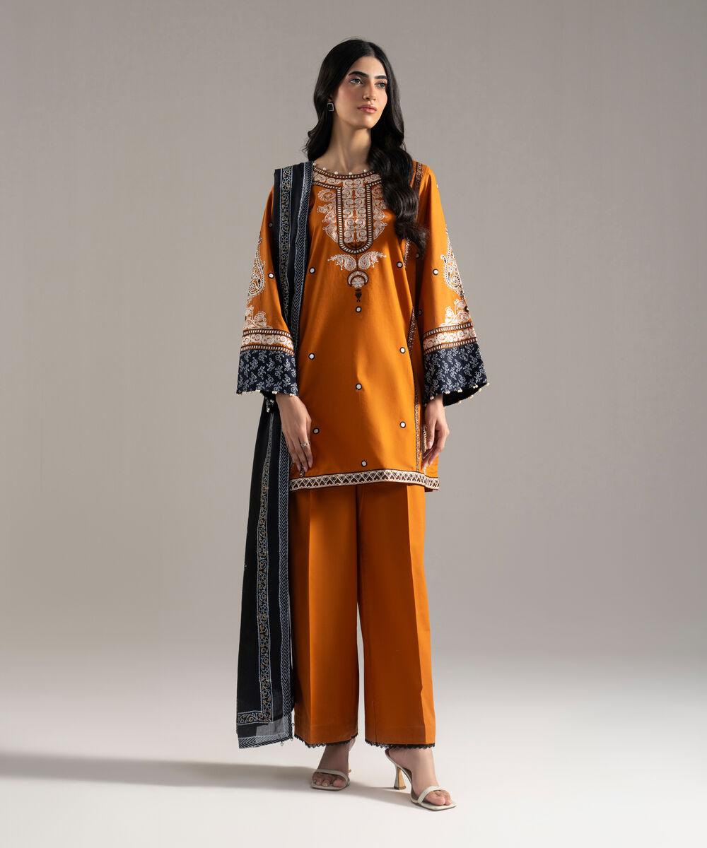 Women's RTW Fine Voil Printed Black Dupatta