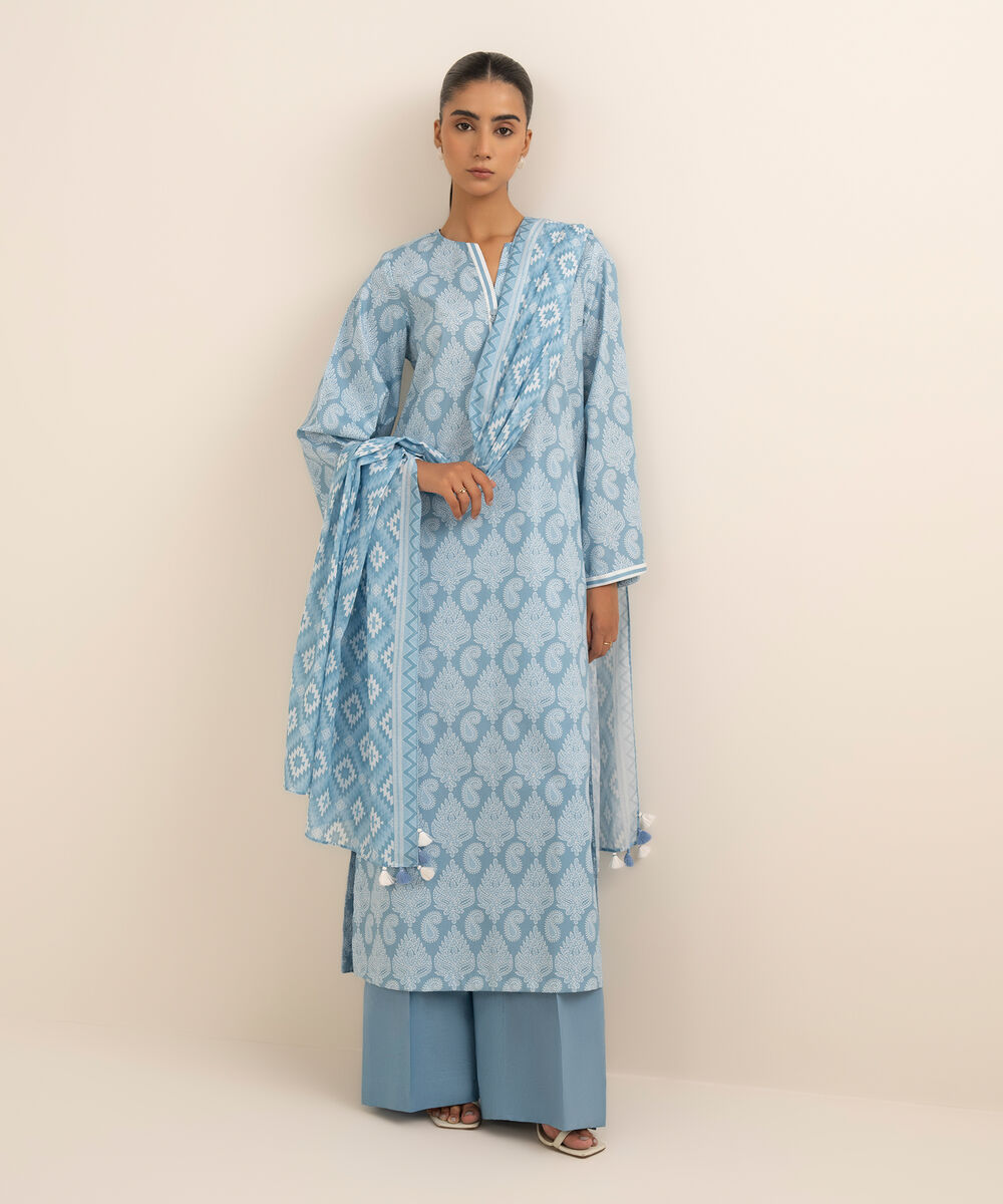 00U3PDD25V53 Unstitched 3 PC 00U3PDD25V53