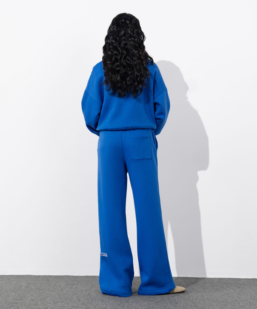 Women's Western Wear Blue Pull-On Fleece Trousers