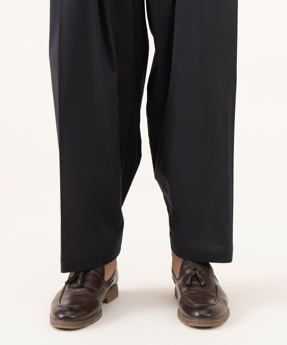 Men's 100% Cotton Plain Black Kurta Shalwar