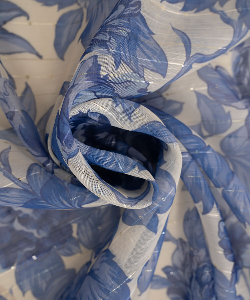 Women's RTW Manaar Blue Printed  Dupatta