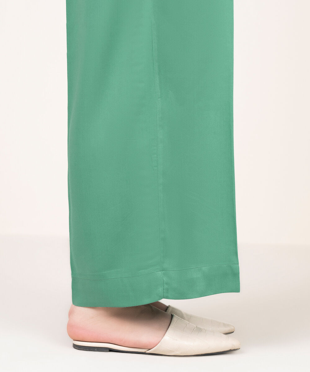 Women's RTW Bedford Solid Blue Culottes