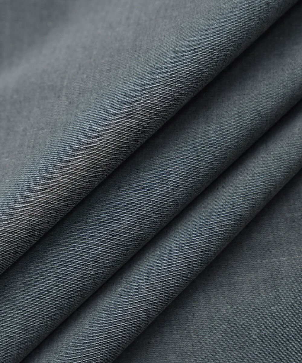 Men's Unstitched Medium Grey Yarn dyed Wash & Wear Suit