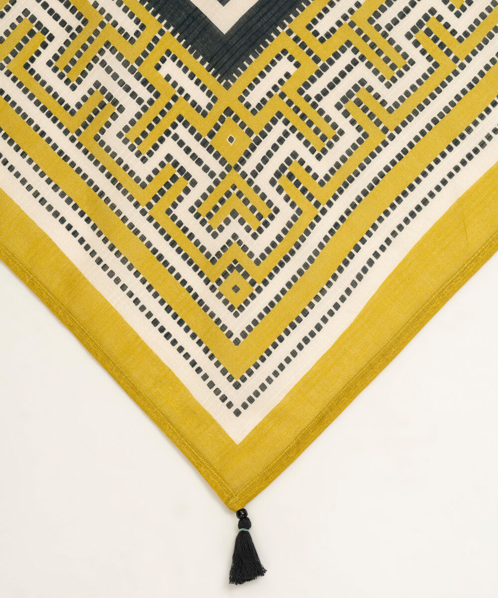 Textured Voile Printed Dupatta