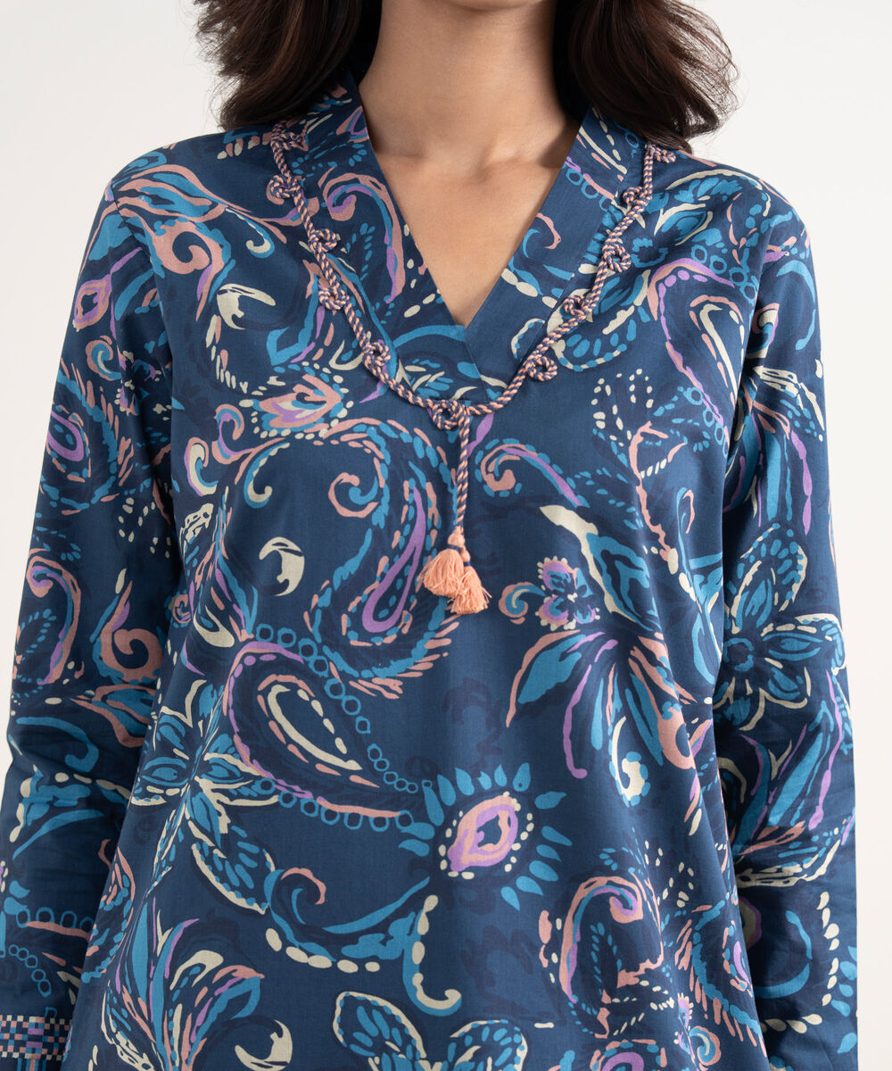 Women's Unstitched Lawn Multi Printed Shirt