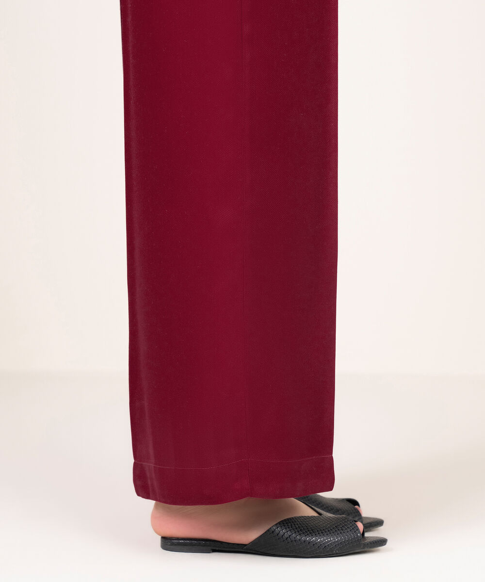 Women's RTW Bedford Solid Hot Pink Culottes