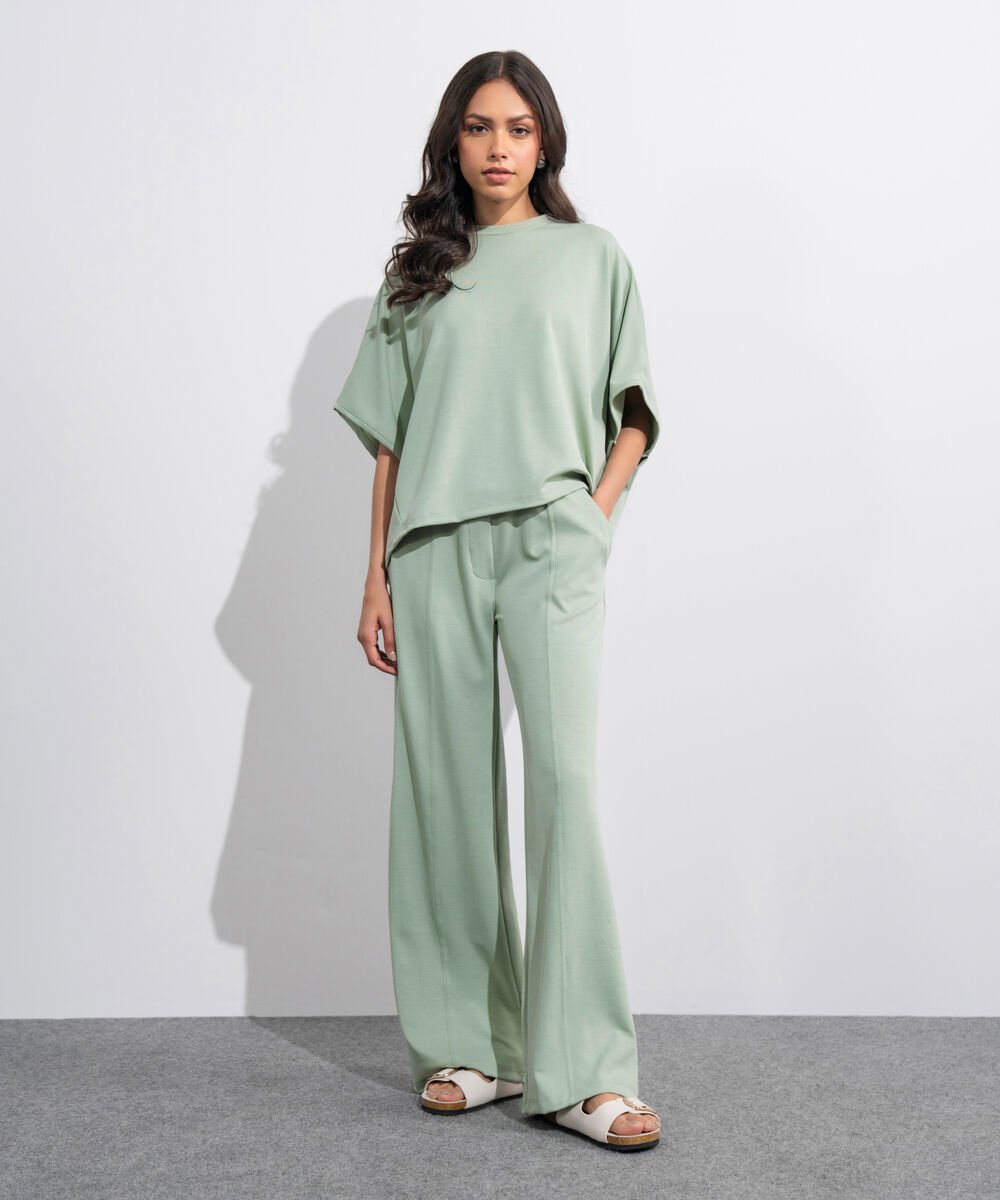 Women's Western Sage Green Soft Lux Pull-On  Trousers