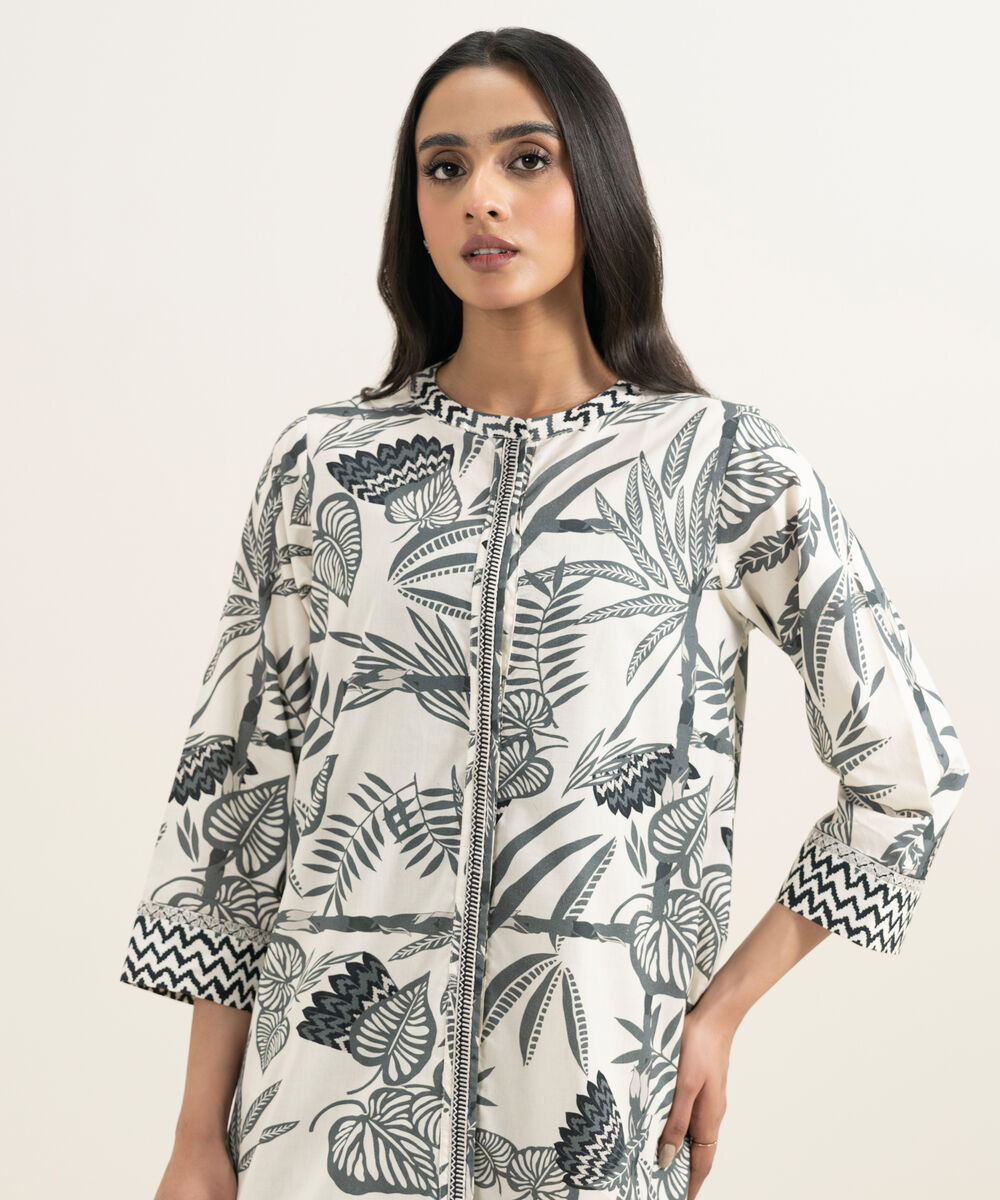 Women's RTW Cambric Embroidered Multi Straight Shirt