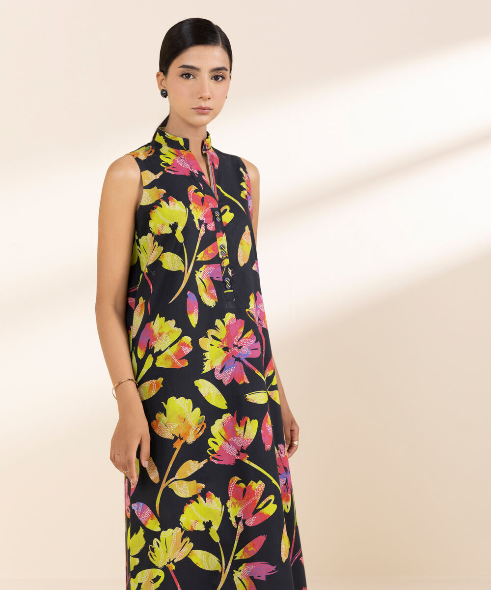 Women's Unstitched Lawn Printed Multi 2 Piece Suit