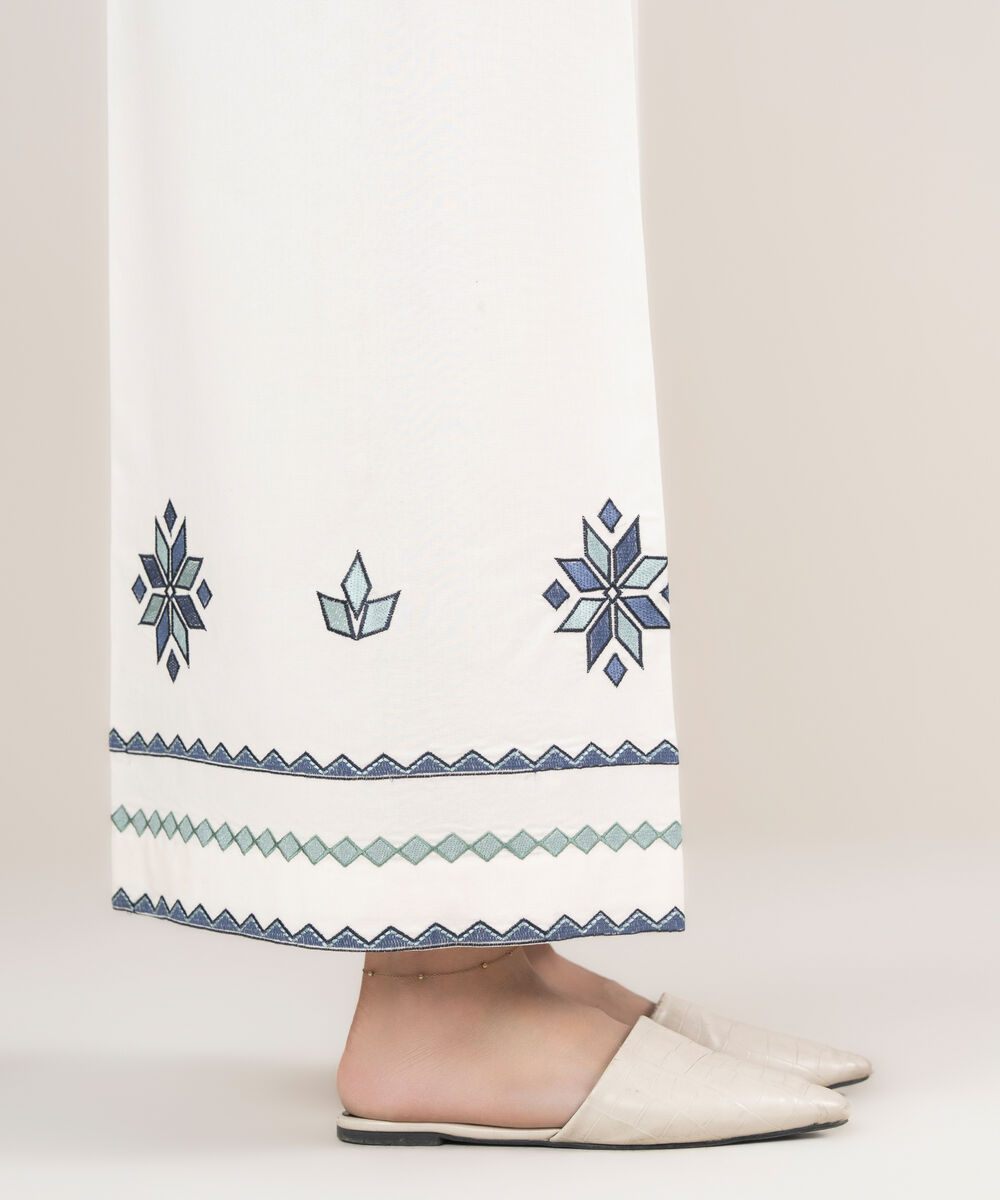 Women's Unstitched Cotton Printed Multi Trousers Fabric