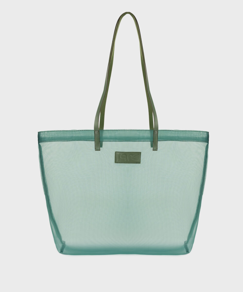 Women's Green Fabric Bag