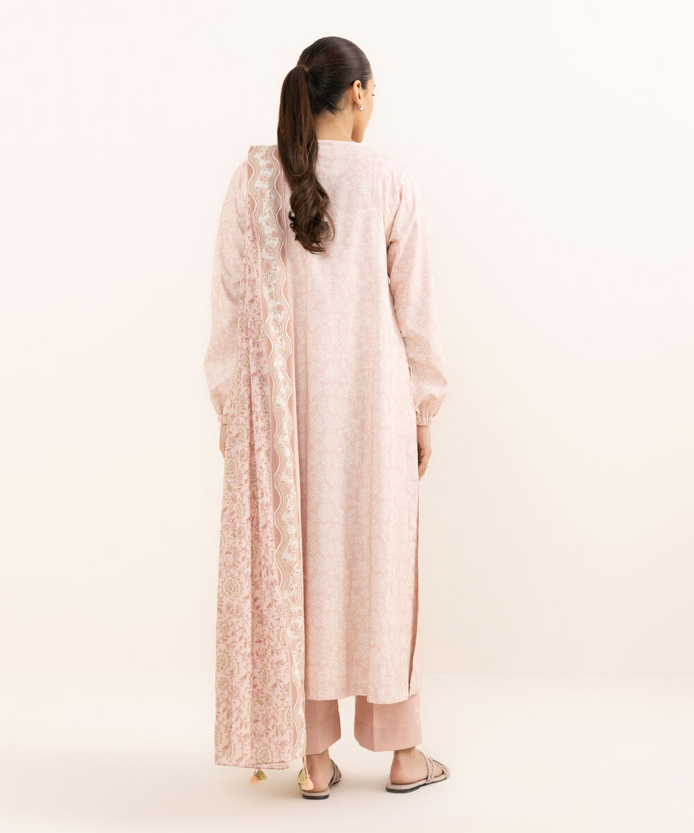 Women's Unstitched Lawn Printed Multi Three Piece Suit