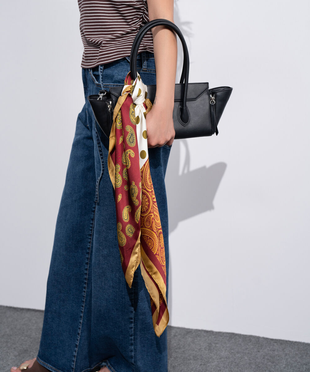 Women's Western Multi Floral Printed Square Scarf