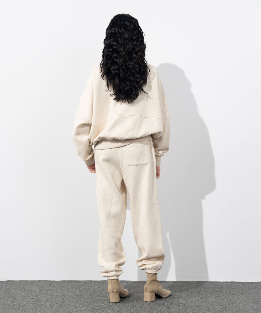 Women's Western Wear Beige Oversized Fleece Sweatshirt