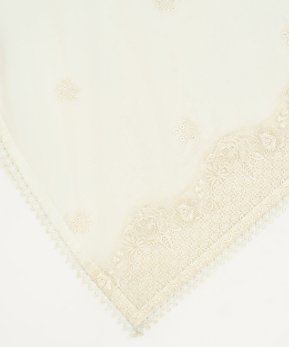 Lawn Embroidered Mint Green Dupatta