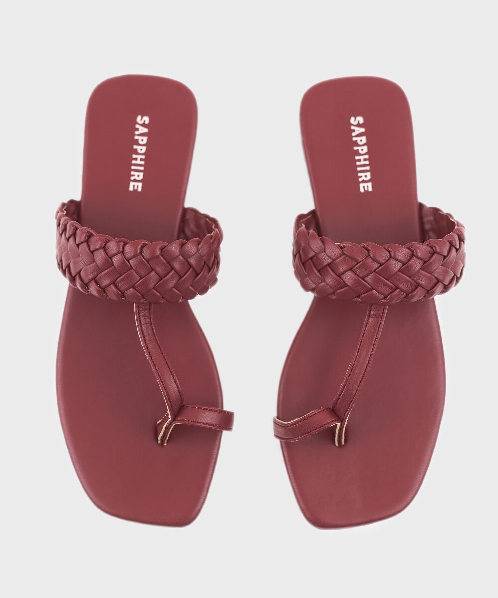 Women's Red Kolapuri