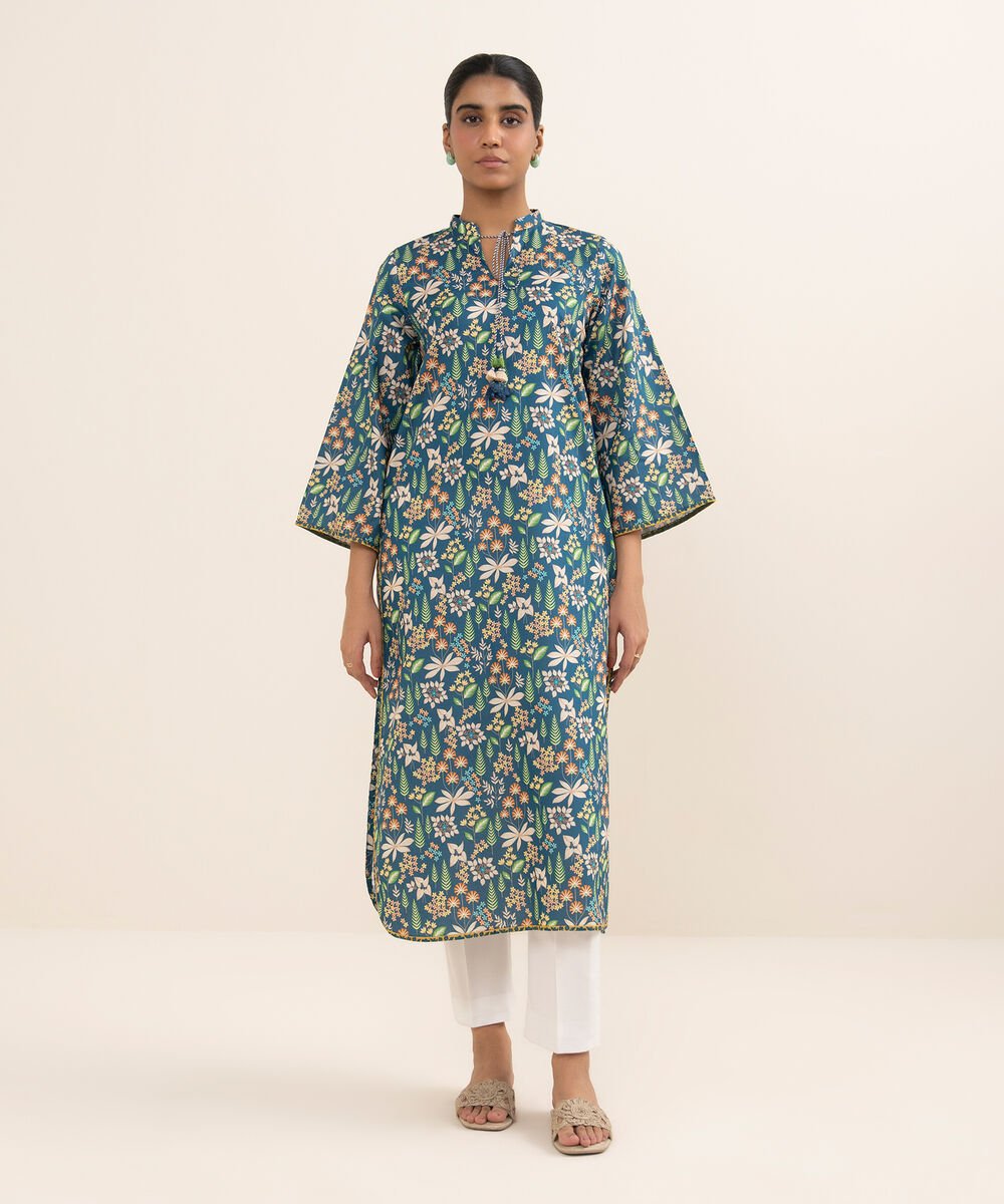 Women's Unstitched Lawn Printed Multi Shirt