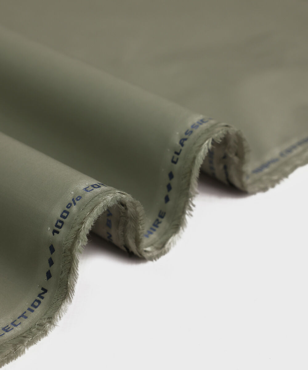 Men's Unstitched Fine Cotton Grey Full Suit Fabric