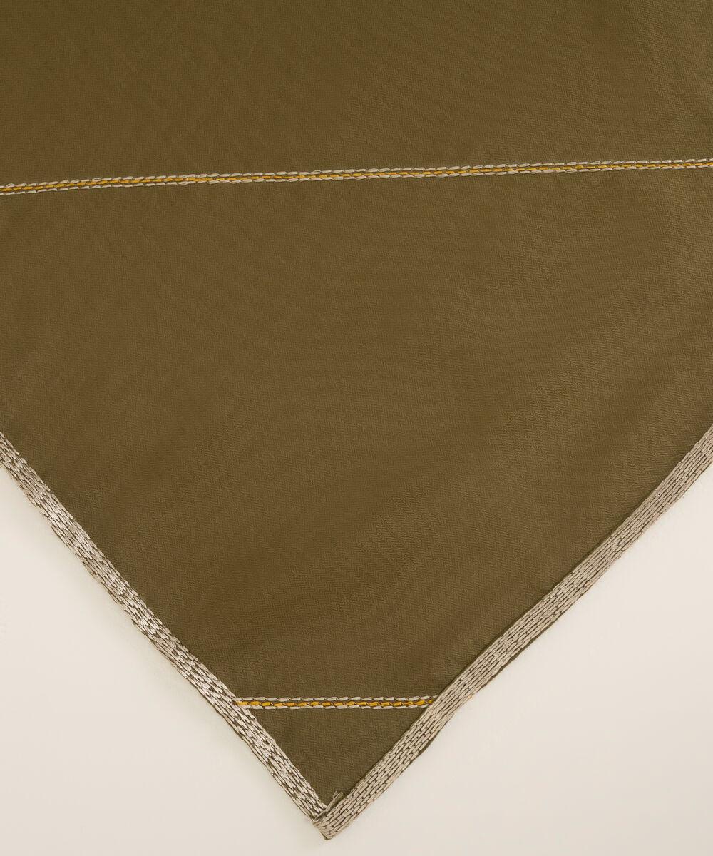 Embroidered Green Blended Shawl