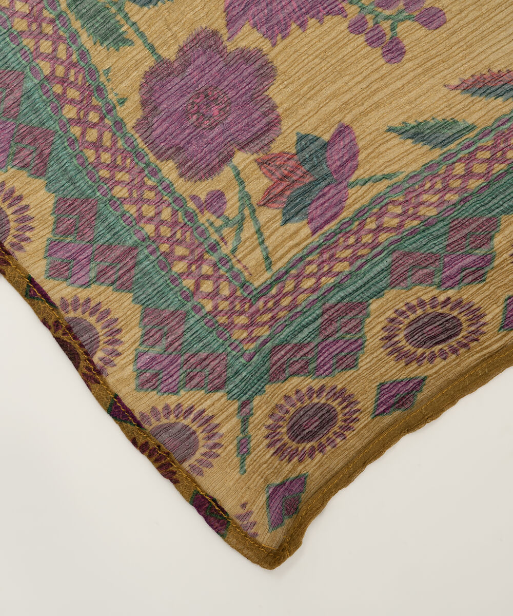 Printed Blended Chiffon Multi Dupatta