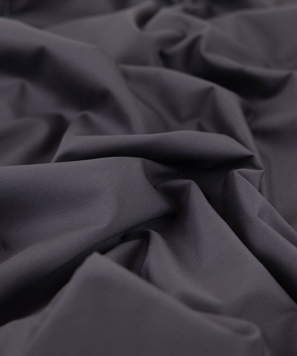 Men's Unstitched 2-Piece Cotton Dobby Black Suit