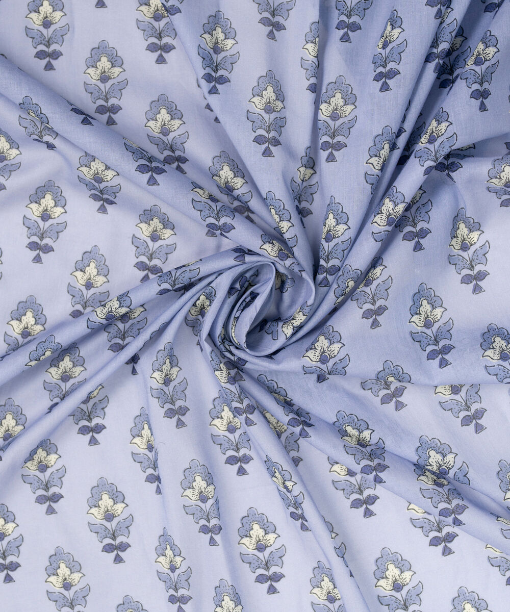 Lawn Printed Blue Dupatta