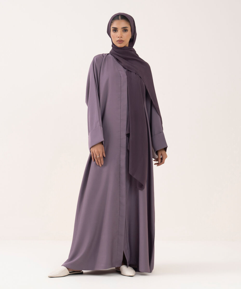 Women's Purple Polyester Hijab