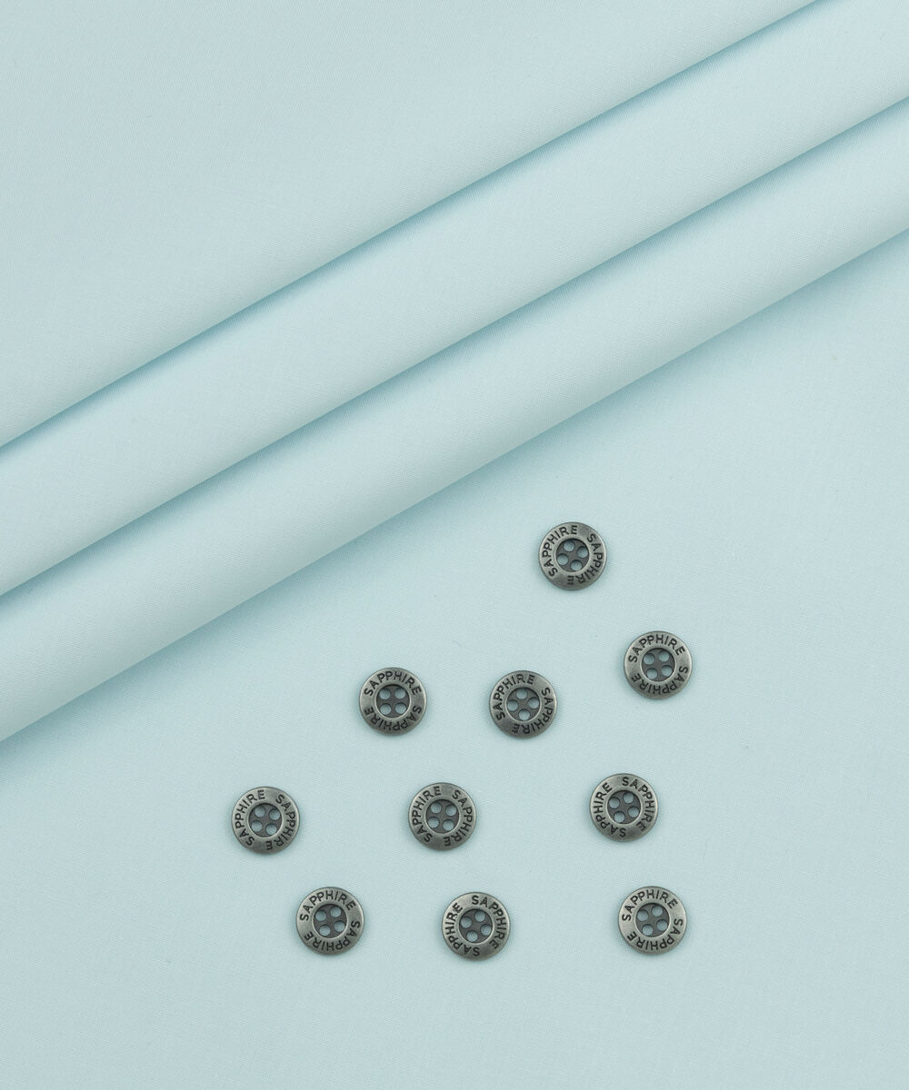 Men's Unstitched Two-Piece Soft Mint Premium Latha Suit