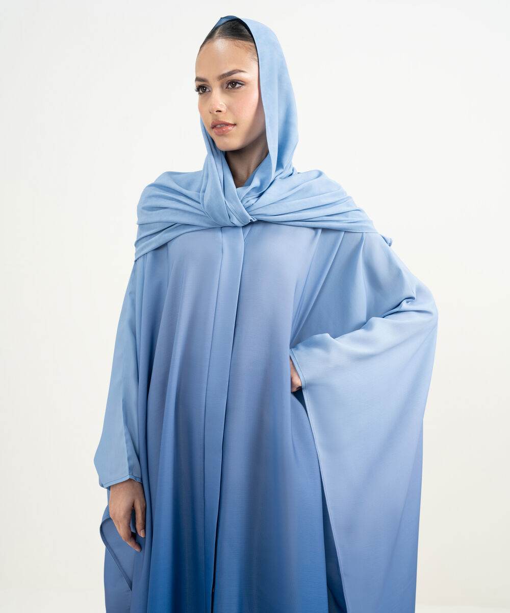 Women's Multi Round Neck Kaftan Abaya Set