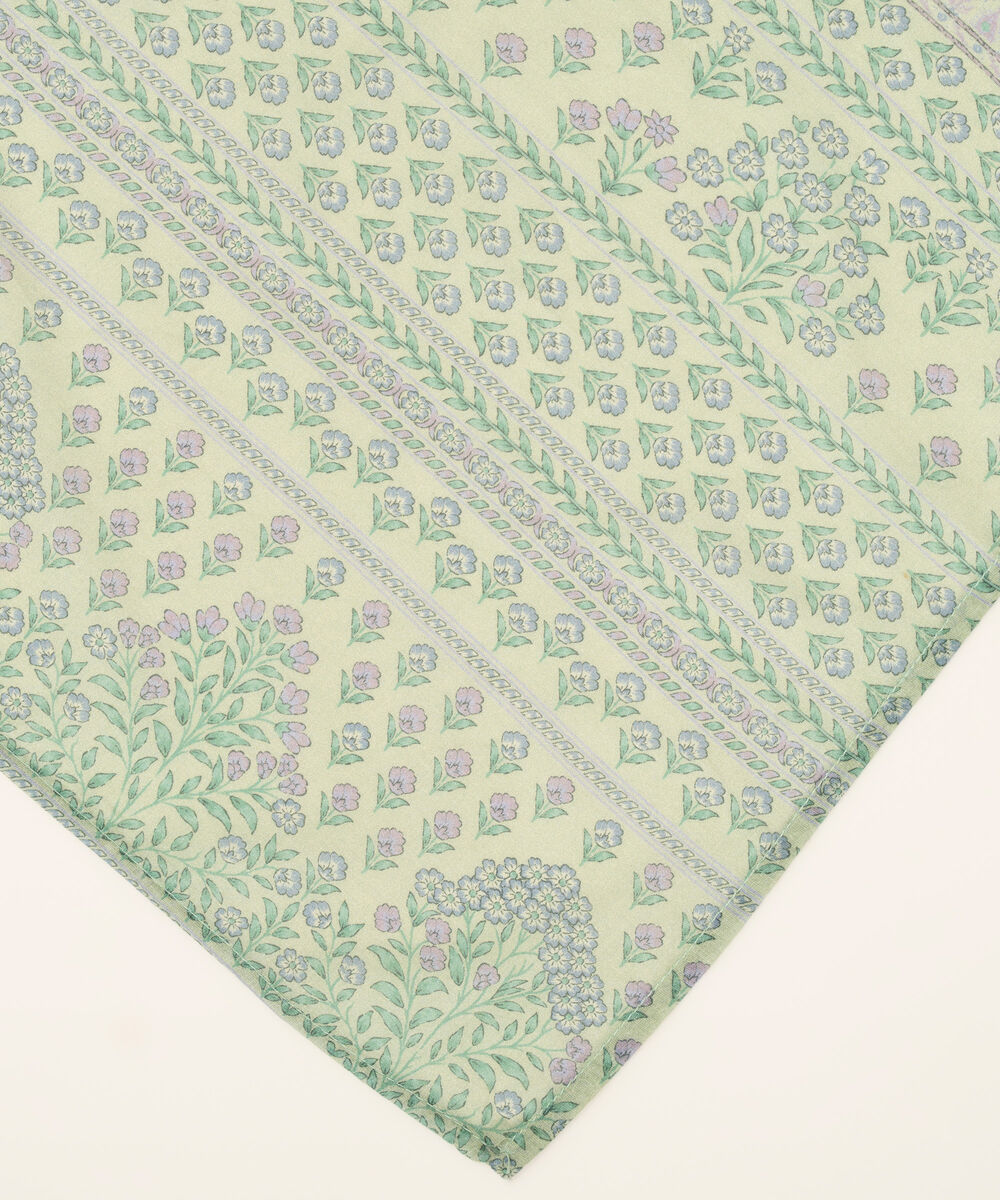 Printed Lawn Green Dupatta