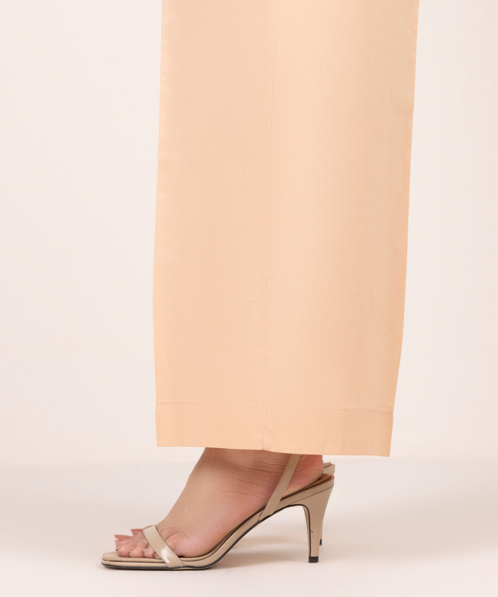 Women's RTW Cambric Solid Pink Culottes