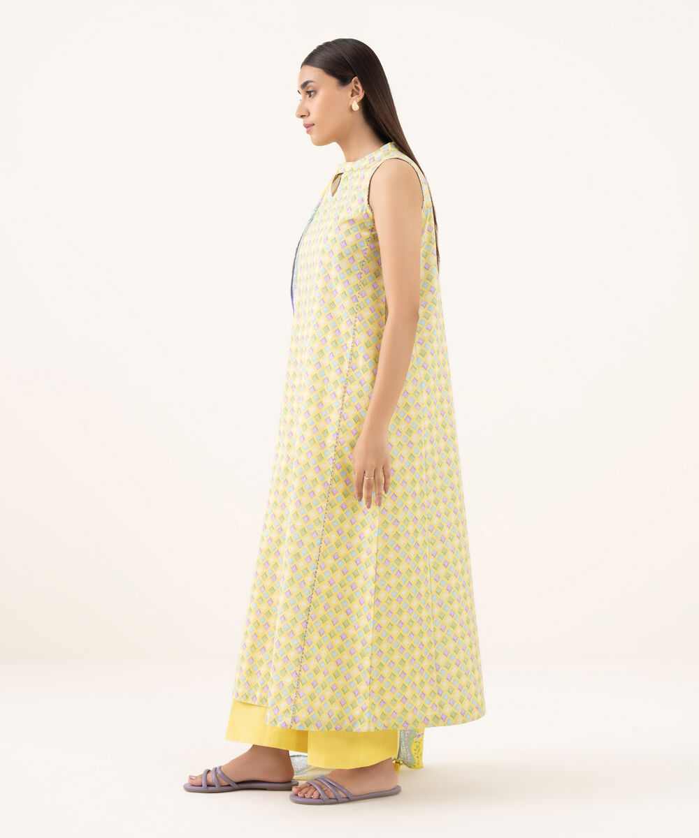 Women's Unstitched Lawn Printed Multi 3 Piece Suit