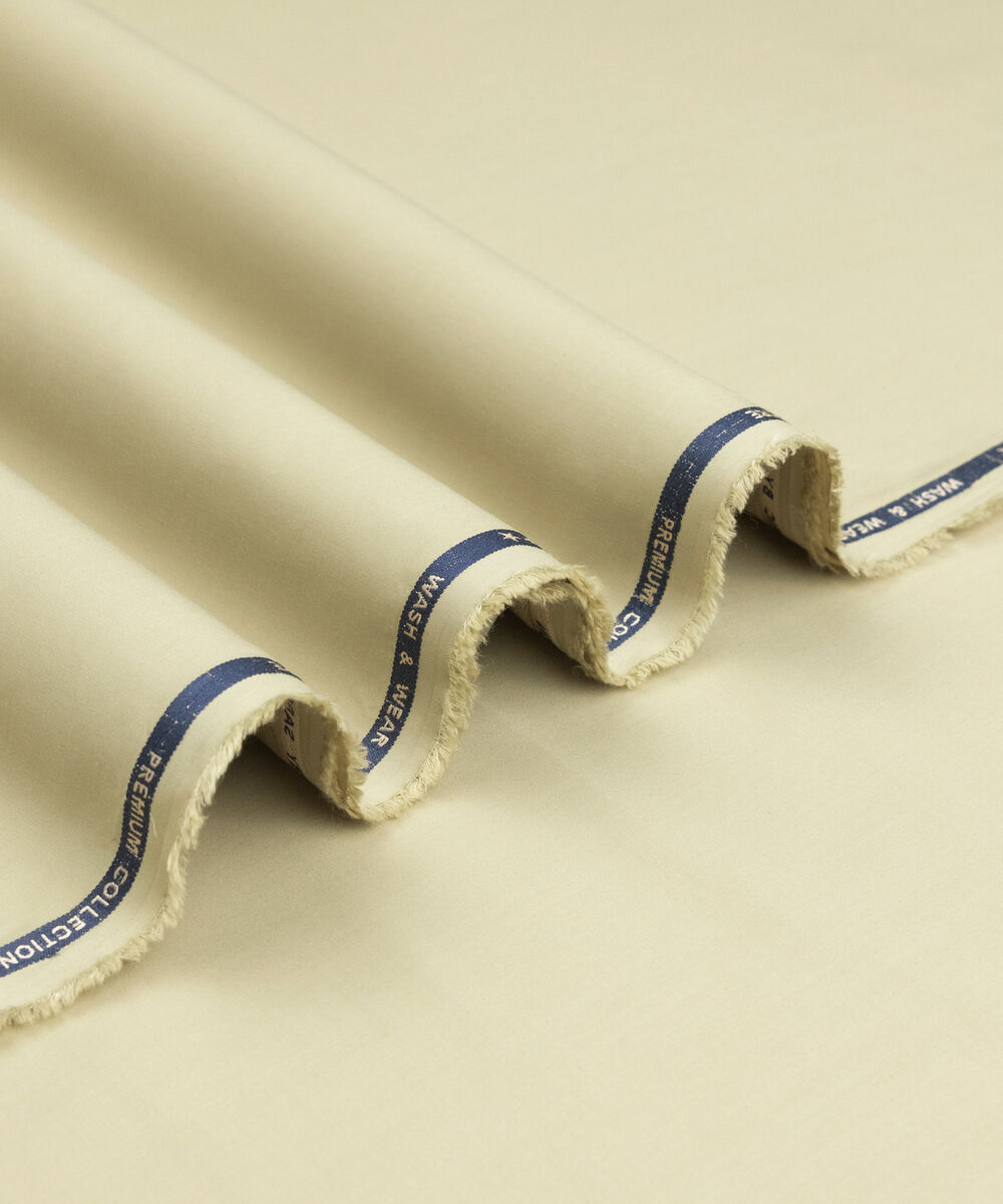 Men's Unstitched Two-Piece Beige Luxury Modal Suit