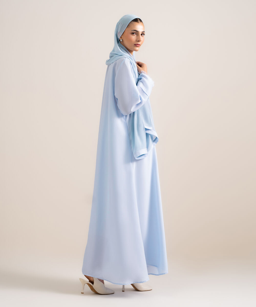 Women's Sky Blue Regular Abaya