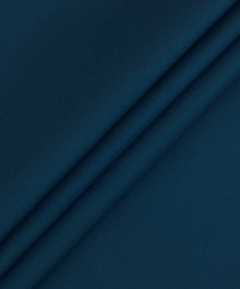 Men's Unstitched 2-Piece Luxury Pima Cotton Teal Blue Suit