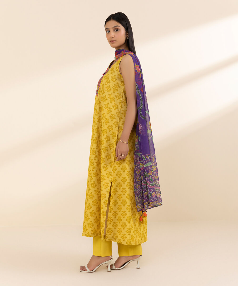 U3PEDY25V519 Unstitched 3 PC U3PEDY25V519