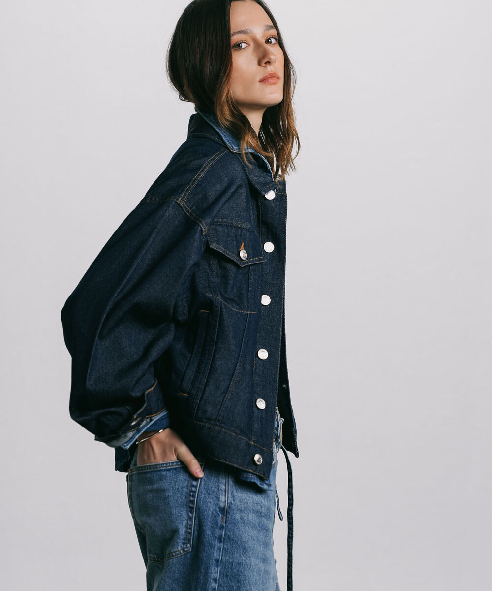 Women's Western Wear Blue Denim Trucker Jacket