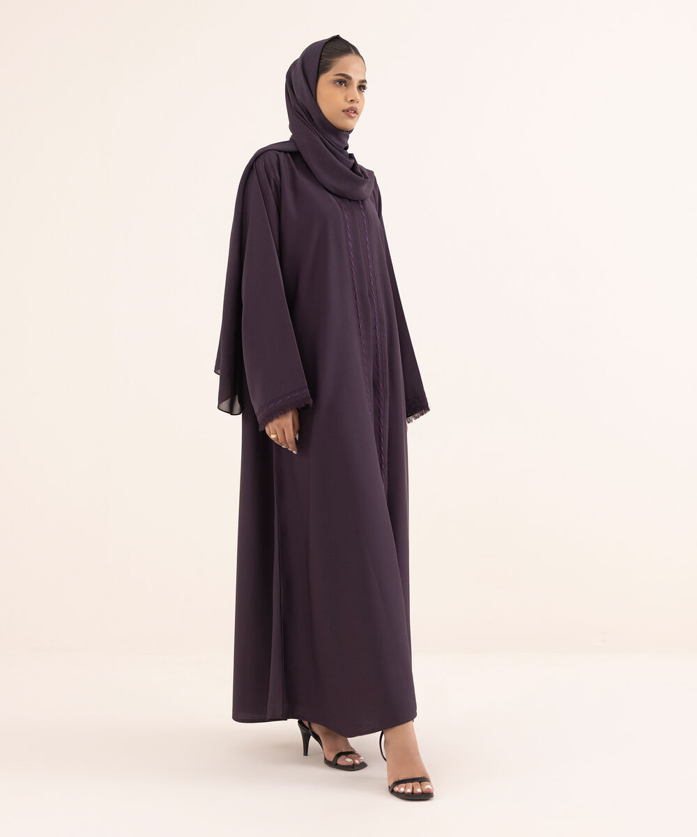 Women's Purple Nida Abaya