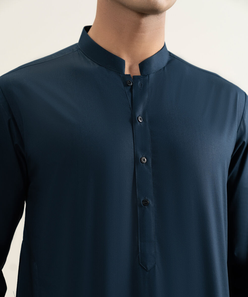 Men's Stitched Navy Kurta Shalwar