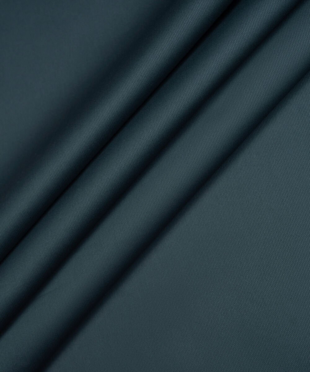 Men's Unstitched Two-Piece Royal Blue Cotton Dobby Suit