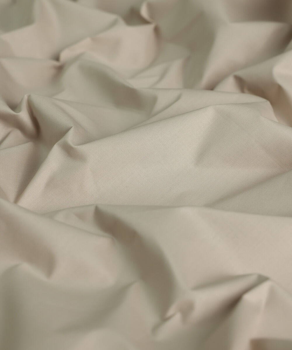 Men's Unstitched Fine Cotton Beige Full Suit Fabric