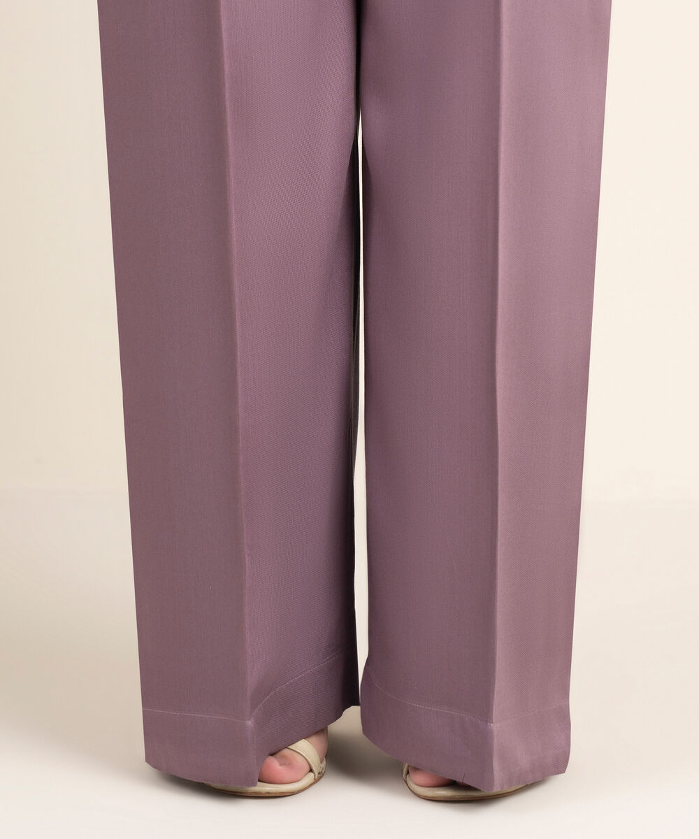 Women's RTW Bedford Solid Purple Culottes