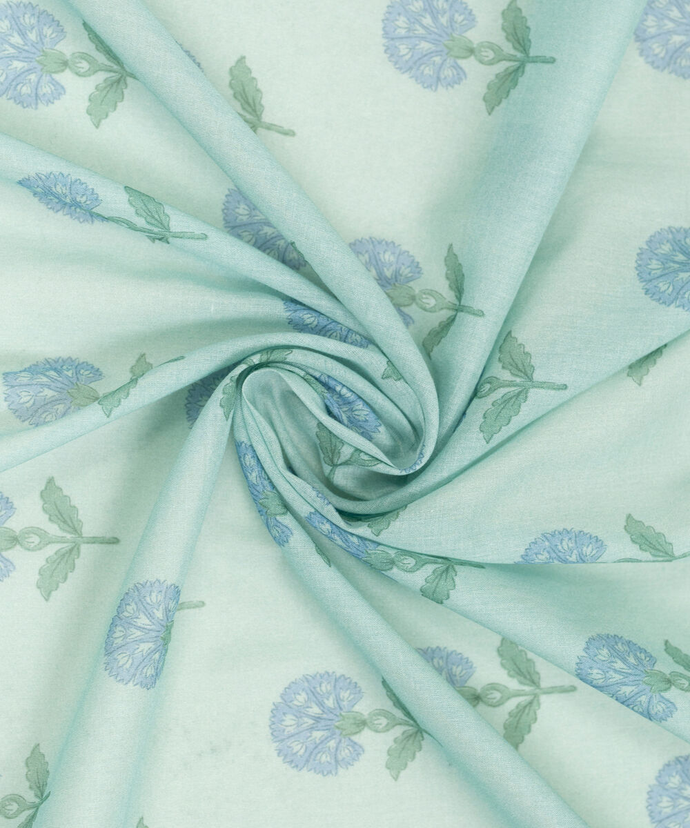 Lawn Printed Blue Dupatta